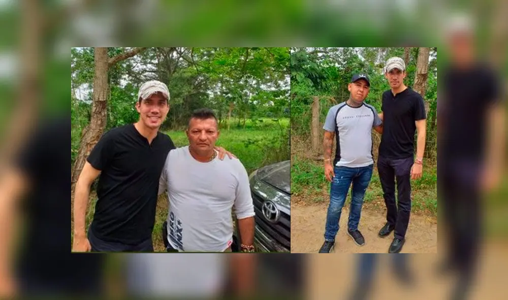 Juan Guaidó con dos líderes de 'Los Rastrojos'. Fotos: Twitter.
