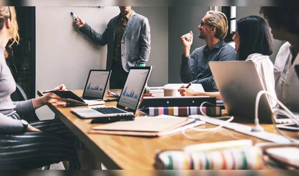 Group of diverse people having a business meeting