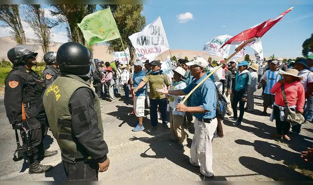 Sentencian a trece pobladores de Tambo por protestar contra Tía María