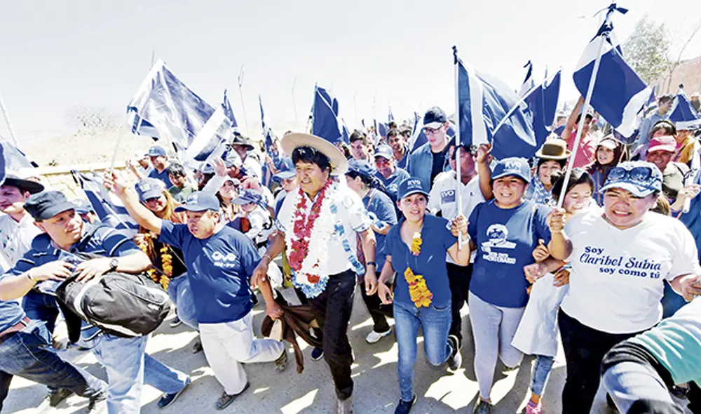 Evo favorito en sondeo de las presidenciales Evo favorito en sondeo de las presidenciales