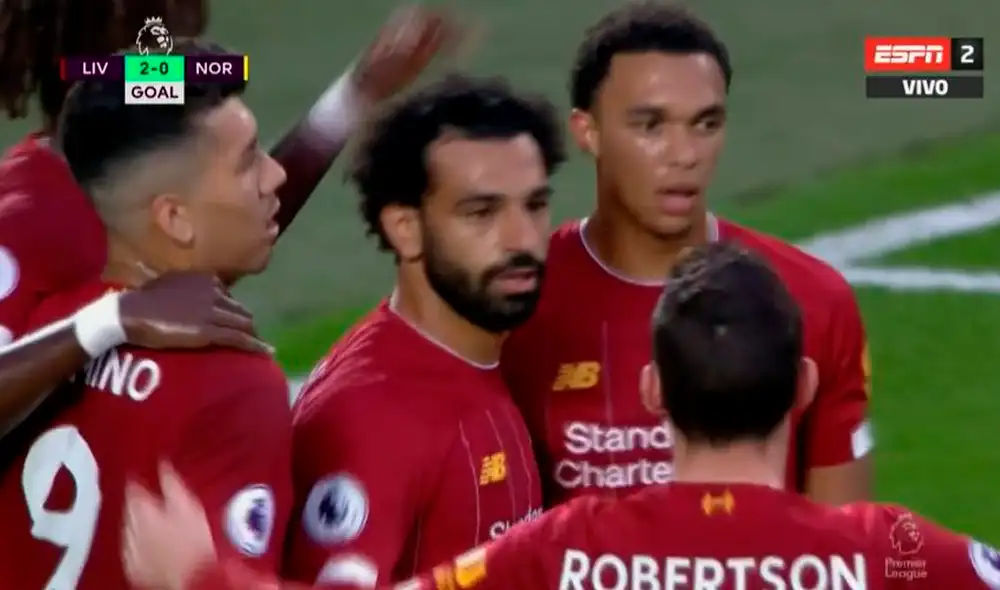 Mohamed Salah debuta con gol en la primera fecha de la Premier League temporada 2019-20.