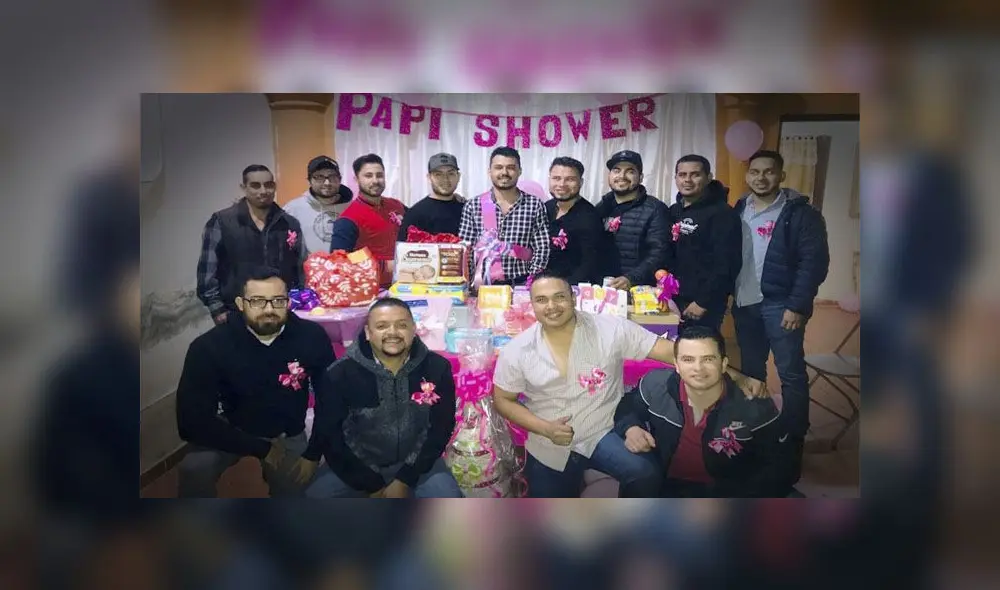 Amigos organizan un ‘papi shower’ y futuro padre queda sorprendido [FOTOS]