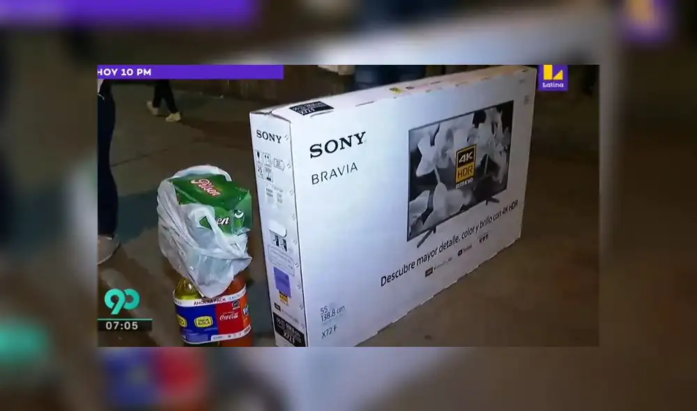 Una joven comentó que llevó productos porque tienda ofrecía descuentos. (Foto: Captura de video / Latina Noticias)