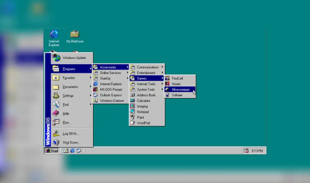 Desliza para ver cómo luce el emulador de Windows 95 y Windows 98 en Chrome. Foto: Captura. Desliza para ver cómo luce el emulador de Windows 95 y Windows 98 en Chrome. Foto: Captura.