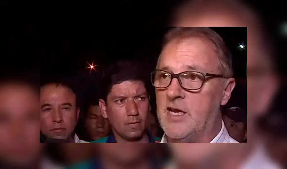 Jorge Muñoz informó que vía donde ocurrió incendio fue construida en 2010. Créditos: Captura Canal N.