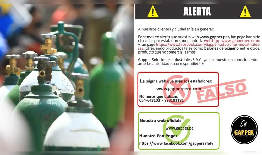 Arequipa. Empresa lanza advertencia para que personas no se dejen engañar con venta de oxígeno. Arequipa. Empresa lanza advertencia para que personas no se dejen engañar con venta de oxígeno.