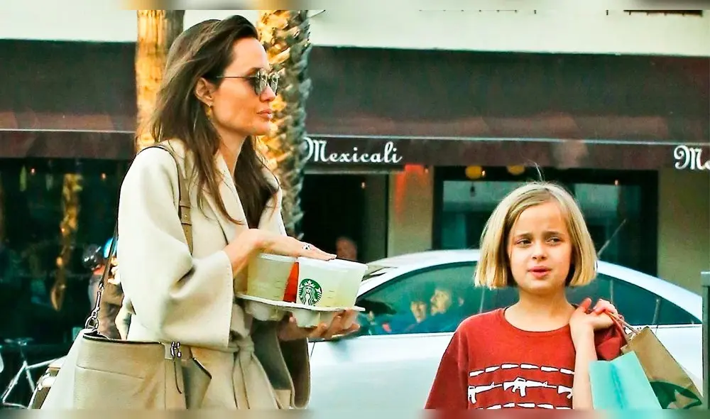 Lluvia de críticas a Angelina Jolie por look masculino de hija menor de Brad Pitt