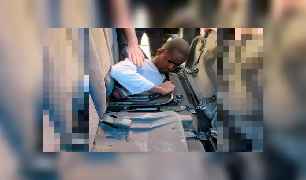 Hallan a adolescente escondida en la guantera de un automóvil tratando de cruzar la frontera [FOTOS]