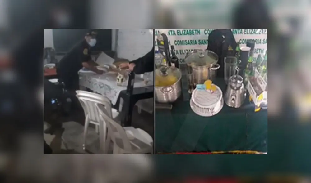 Policía encontrada en fiesta. Créditos: Composición. Policía encontrada en fiesta. Créditos: Composición.