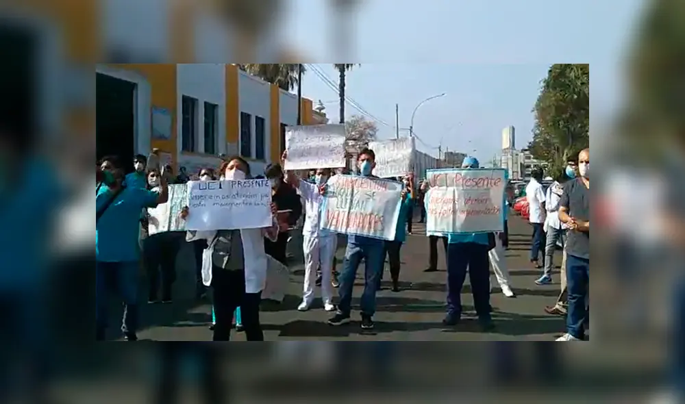 Médicos reclaman falta de implementos en UCI del Hospital Dos de Mayo. Foto: Captura Médicos reclaman falta de implementos en UCI del Hospital Dos de Mayo. Foto: Captura