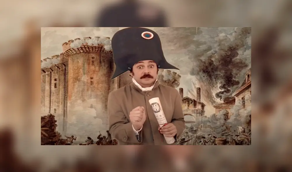 Desliza para ver las fotos de los divertidos disfraces de personajes históricos del profesor. (Foto: Captura) Desliza para ver las fotos de los divertidos disfraces de personajes históricos del profesor. (Foto: Captura)