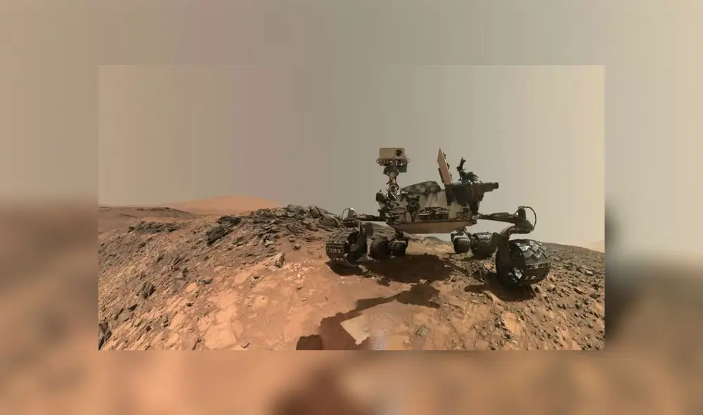 Autorretrato del vehículo rover Curiosity Mars de la NASA desde Marte en junio de 2018. Foto: AFP