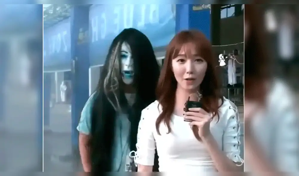 Facebook: aterrador joven asusta a periodista coreana y ella tiene épica reacción [VIDEO]