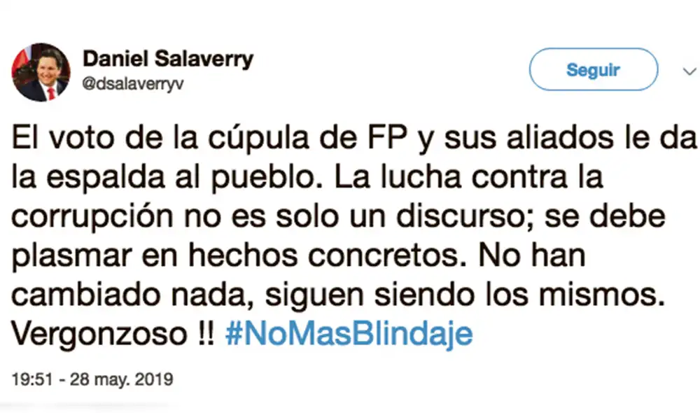 Fuerza Popular y el Apra vuelven a proteger al fiscal Pedro Chávarry