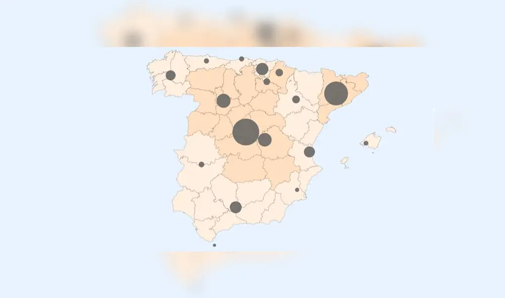 Mapa del coronavirus en España. (Foto: RTVE) Mapa del coronavirus en España. (Foto: RTVE)