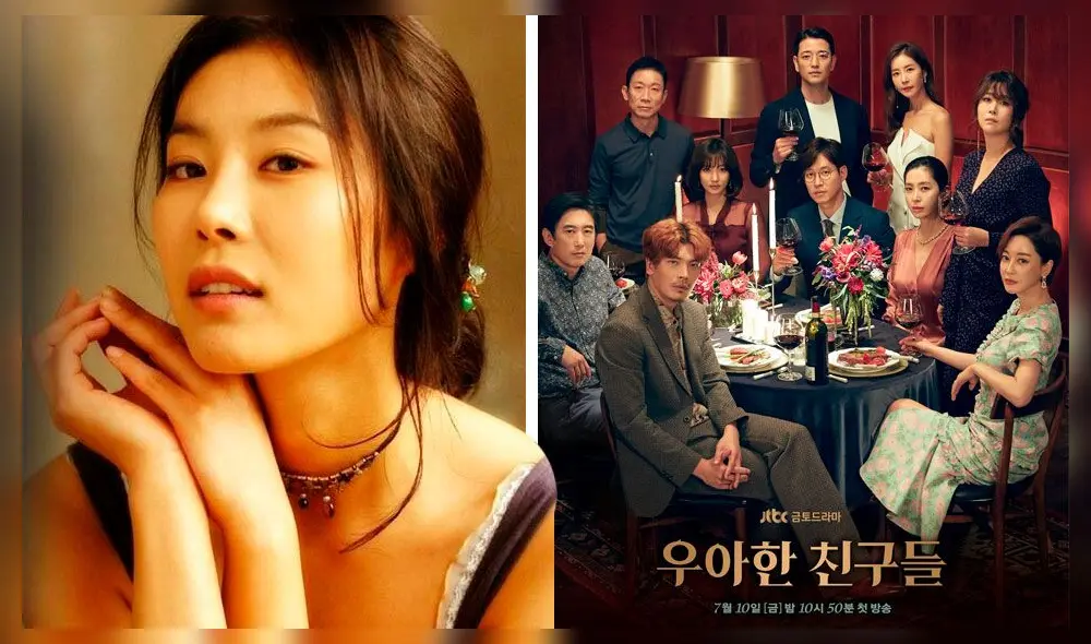 Han Da Gam regresa después de dos años con el dorama Elegant Friends (jTBC, 2020). Crédito: fotocomposición