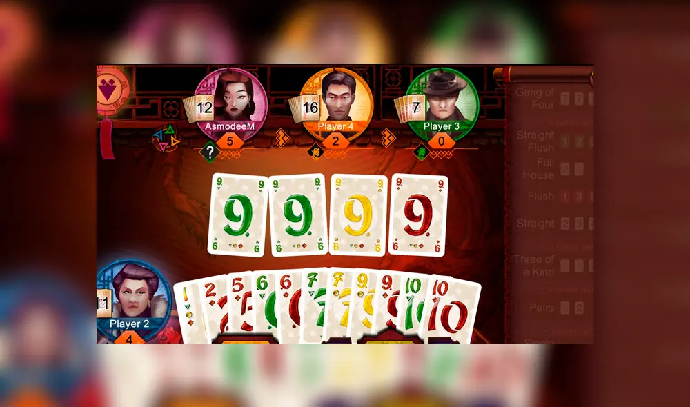 Gang of Four, juego de cartas.