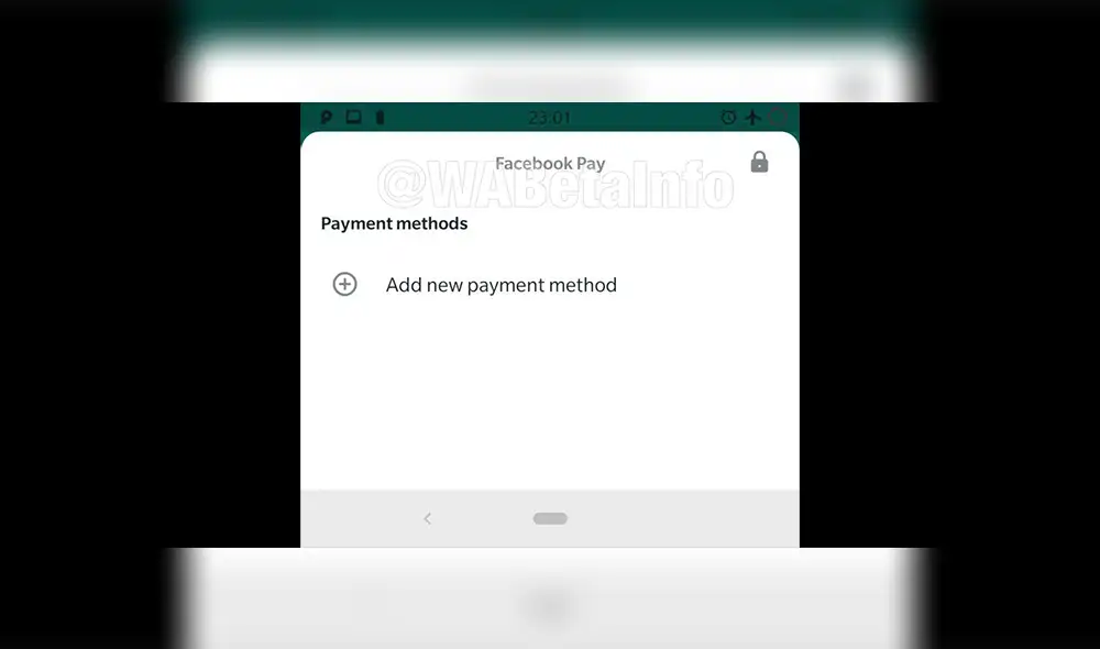 WhatsApp Facebook Pay