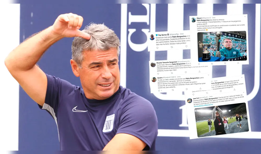 Alianza Lima: hinchas se despiden de Pablo Bengoechea. Foto: Captura de Twitter