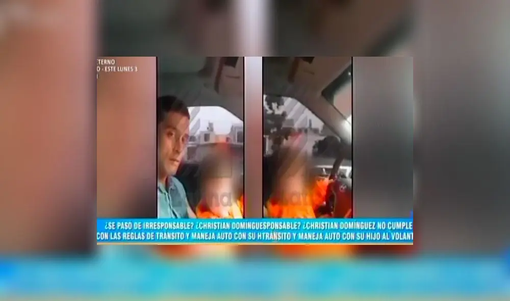 Christian Domínguez: difunden video completo donde pone en peligro a su hijo Valentino [VIDEO]