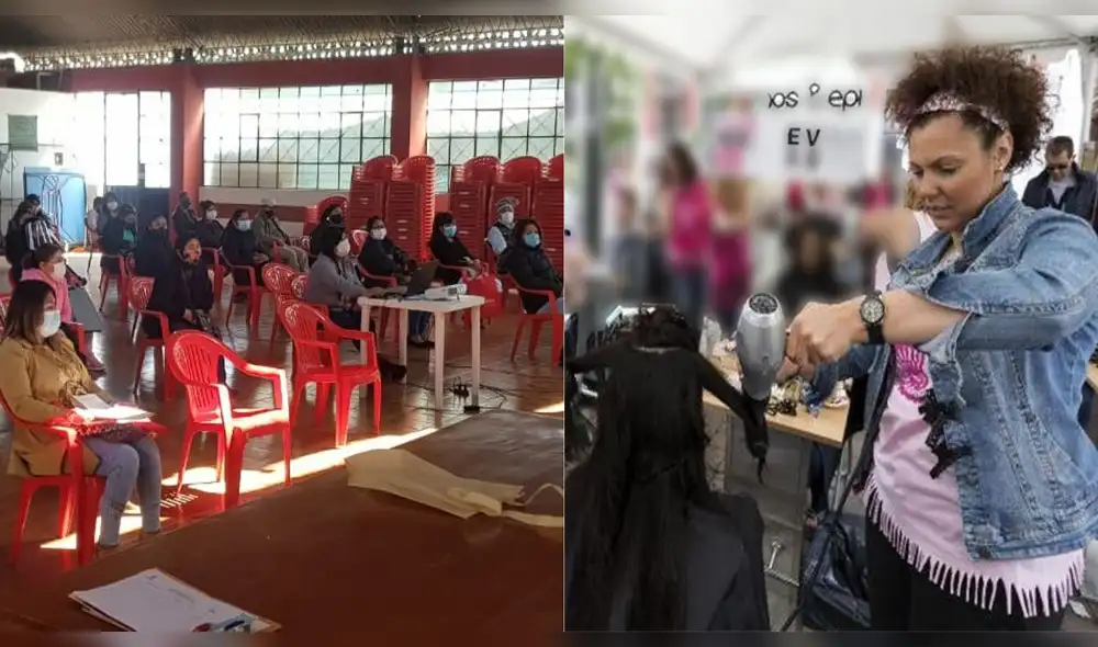 Peinadoras del centro comercial Polvos Rosados de Tacna, volverán a su trabajo.