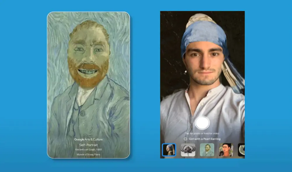 Para usar estos filtros debes bajar la última versión de la aplicación Arts & Culture. Foto: Google