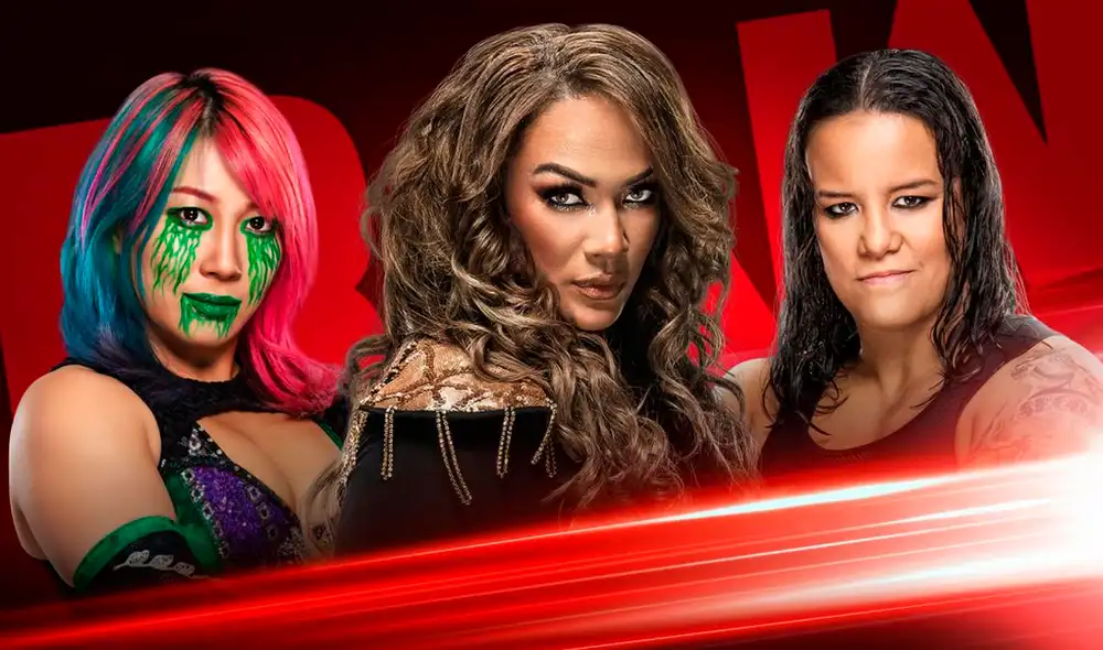 WWE RAW HOY EN VIVO con Asuka, Nia Jax y Shayna Baszler previo a Money in the Bank. Foto: WWE