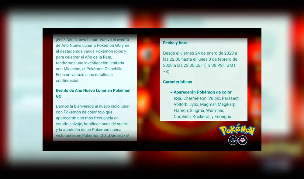 La celebración durará 2 semanas y traerá una nueva investigación especial (de Minccino) en medio de ella.