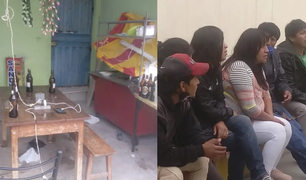 Hombres y mujeres bebían y causaban bulla en una casa de Gregorio Albarracín. Foto: Serenazgo Hombres y mujeres bebían y causaban bulla en una casa de Gregorio Albarracín. Foto: Serenazgo