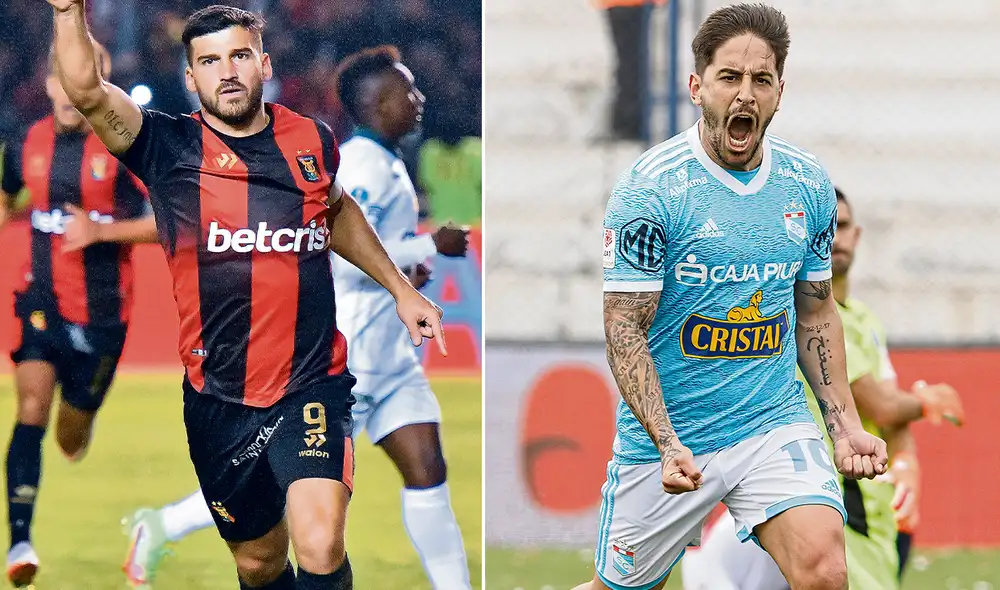 Bernardo Cuesta. 13 goles marcados en la Liga 1 2022. Alejandro Hohberg. 11 goles marcados en la Liga 1 2022. Foto: composición/ difusión