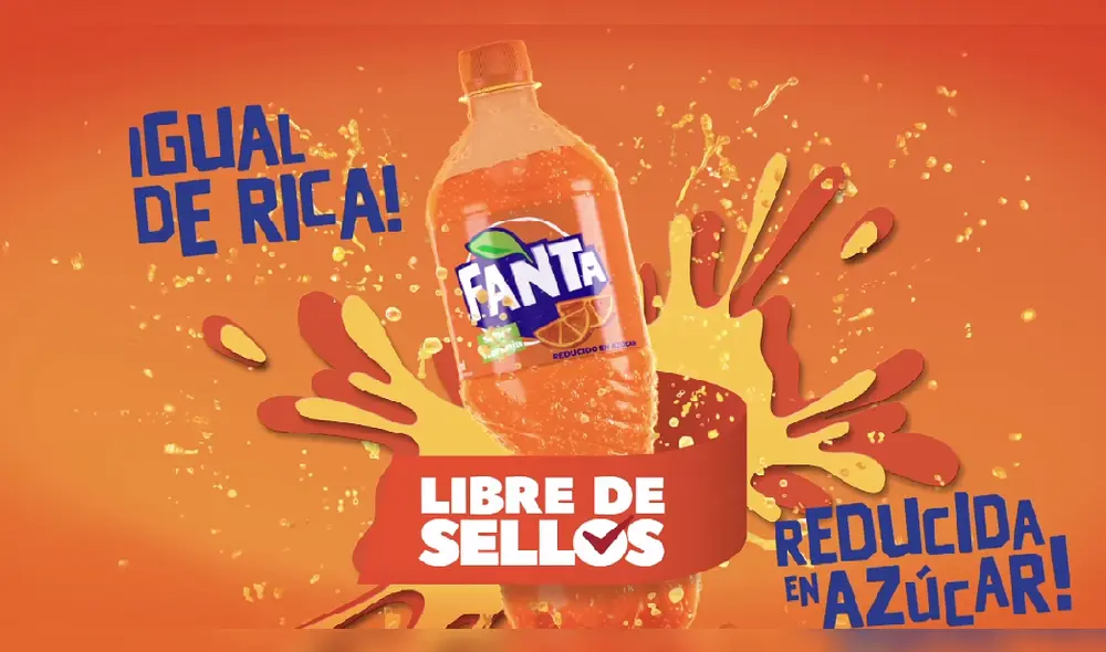 Alimentación Saludable: En Chile, Fanta modificó su contenido y eliminó etiqueta octogonal [VIDEO]