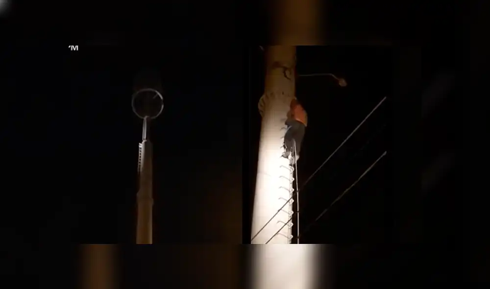 Independencia: rescatan a hombre que intentó suicidarse desde torre de comunicaciones [VIDEO]