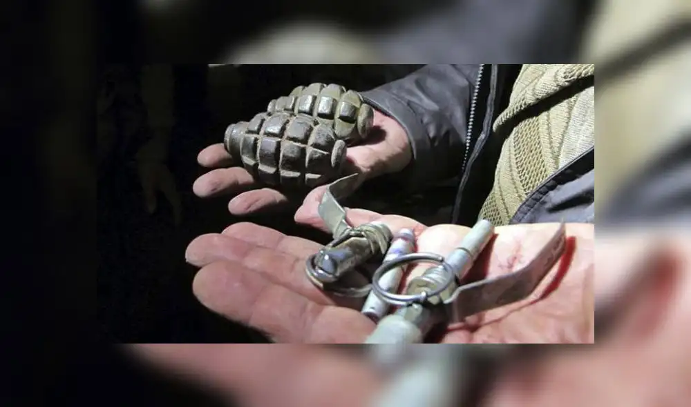 Supuesto extorsionador lanzó granada contra Policías para evitar su arresto