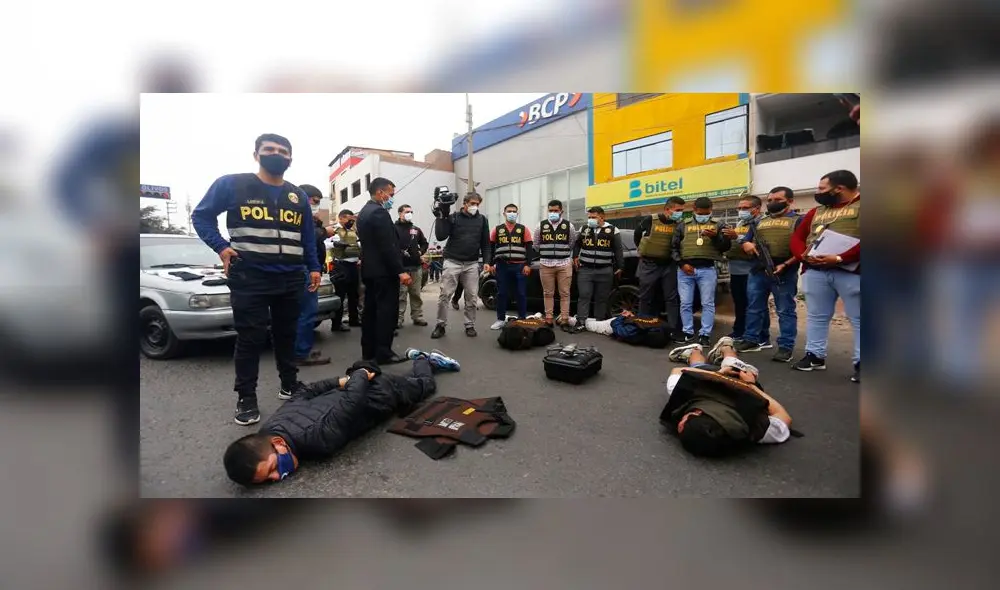 Policía frustra robo a agencia bancaria en Los Olivos. Fotos: Flavio Matos/La República. Policía frustra robo a agencia bancaria en Los Olivos. Fotos: Flavio Matos/La República.