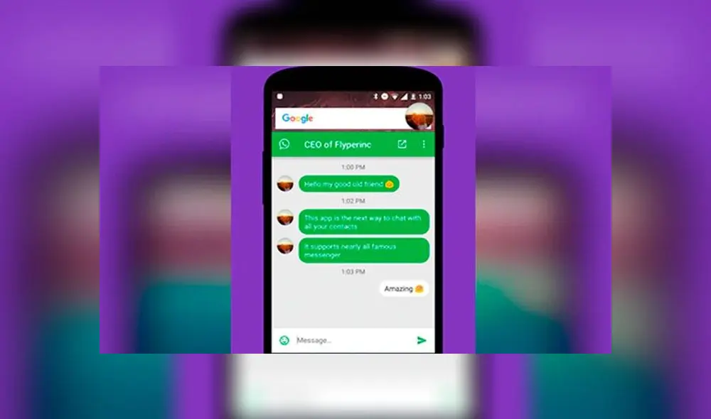Solo necesitas descargar ‘Flychat’ para no aparecer "en línea".