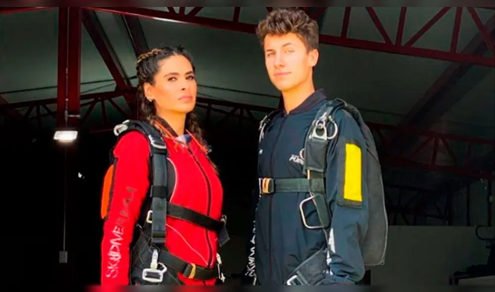 Galilea Montijo cumplió reto de aventarse en paracaídas. Foto: Juanpa Zurita Instagram