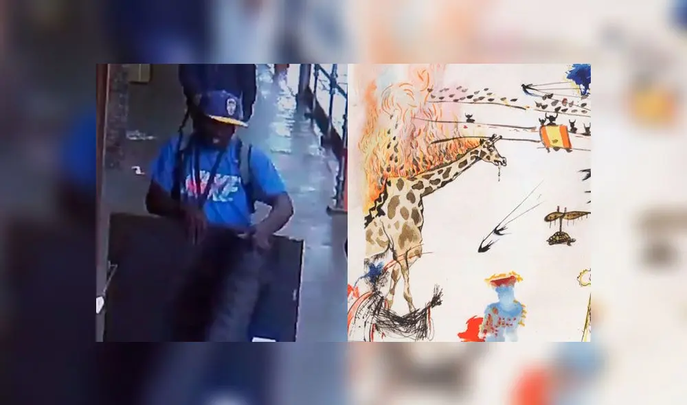 En menos de un minuto roban obra de arte de Salvador Dalí en galería de San Francisco [VIDEO]