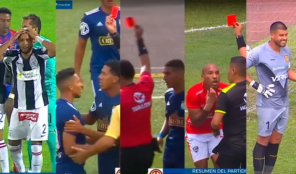 La Liga 1 Movistar 2020 tiene once expulsados a falta de jugarse un partido. Foto: Gol Perú