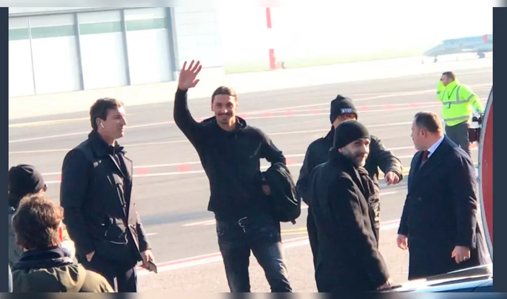 Ztalan Ibrahimovic ya está en Italia para jugar por el AC Milan.