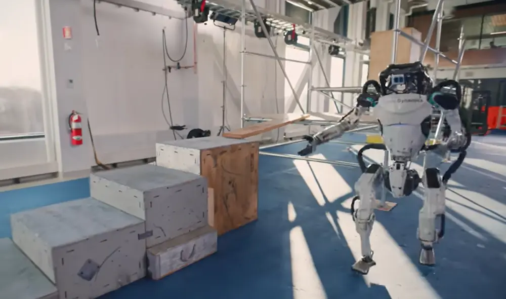 Así luce el robot Atlas que ahora tiene manos. Foto: Boston Dynamics