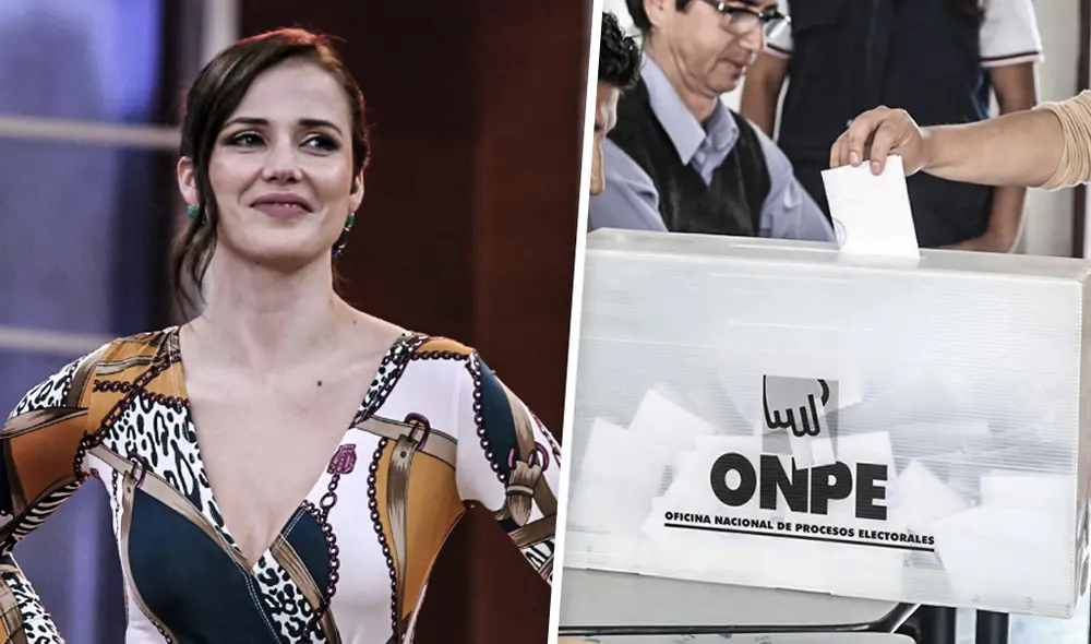 Maju Mantilla cumple con su deber cívico de presidenta de mesa Maju Mantilla cumple con su deber cívico de presidenta de mesa