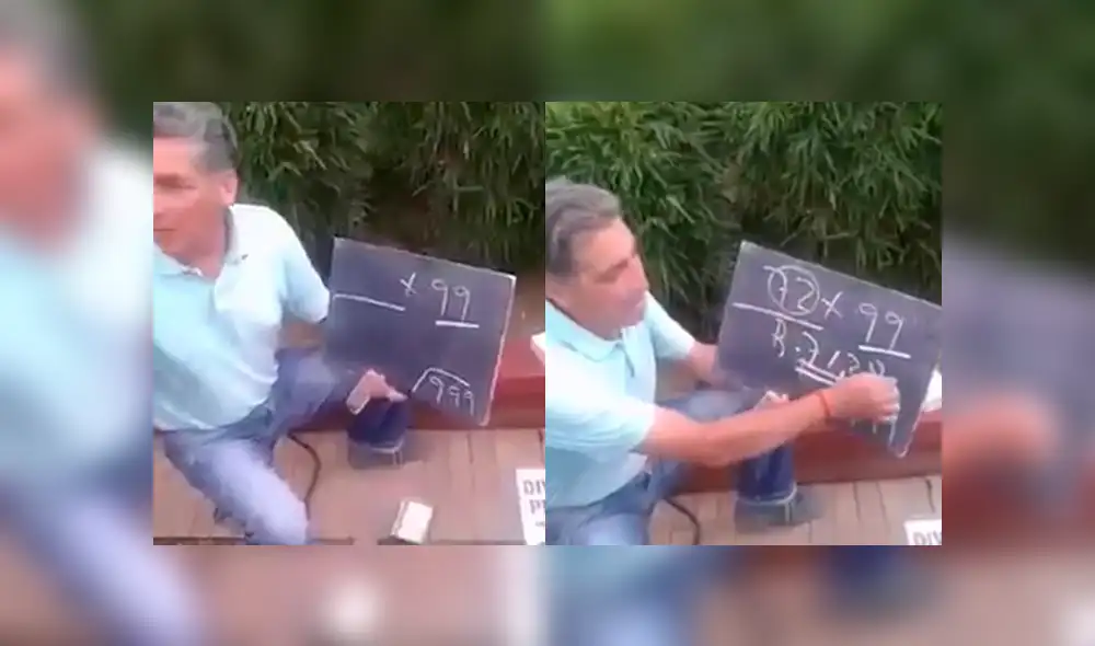 Facebook: Profesor enseña a realizar complicadas operaciones sin calculadora y asombra a miles Facebook: Profesor enseña a realizar complicadas operaciones sin calculadora y asombra a miles