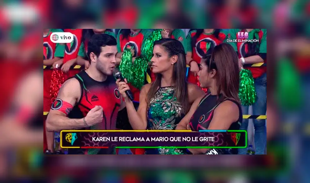 EEG: Karen Dejo puse en su lugar a Mario Irivarren por gritarle en pleno programa [VIDEO]
