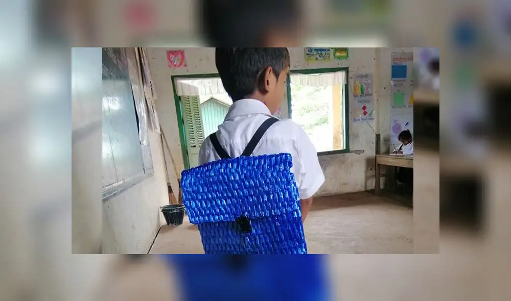 Facebook viral: padre confecciona mochila peculiar a su hijo y los internautas elogian su acto [FOTOS]
