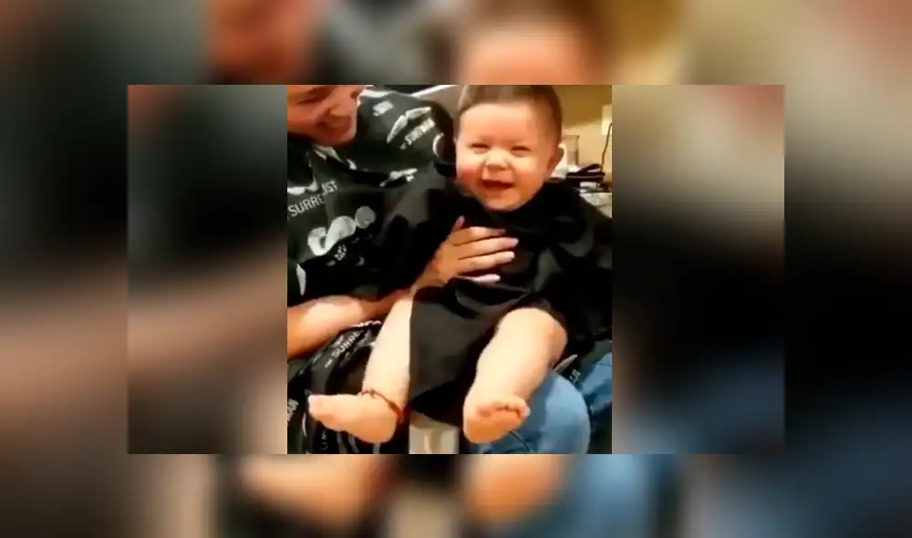 La enternecedora reacción de un bebé, después de someterse a su primer corte de cabello, se hizo viral en las redes.
