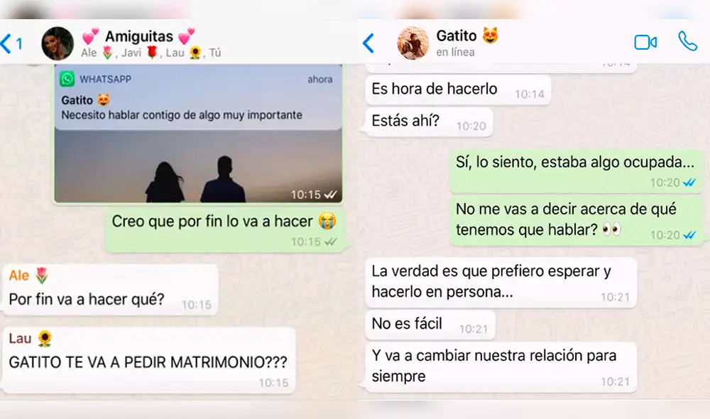 Vía WhatsApp: Pensó que su novio le diría para casarse y terminó decepcionada [VIDEO]