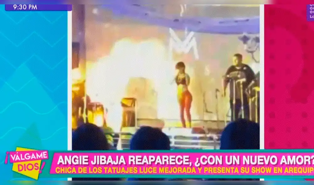 Angie Jibaja reaparece en los escenarios y es captada con misterioso galán