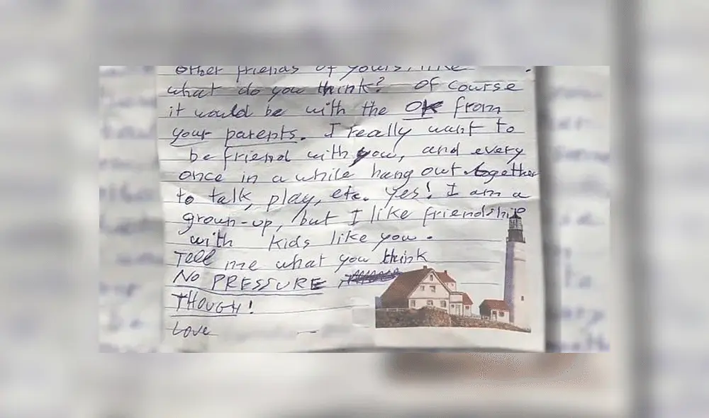 “Me gusta tener amistad con niños”: perturbadora nota de conductor de bus a estudiante [FOTOS]