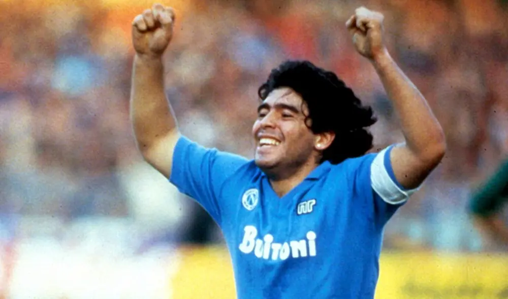 Diego Maradona marcó historia de 1984 a 1991 en el Napoli de Italia. Foto: Napoli Diego Maradona marcó historia de 1984 a 1991 en el Napoli de Italia. Foto: Napoli