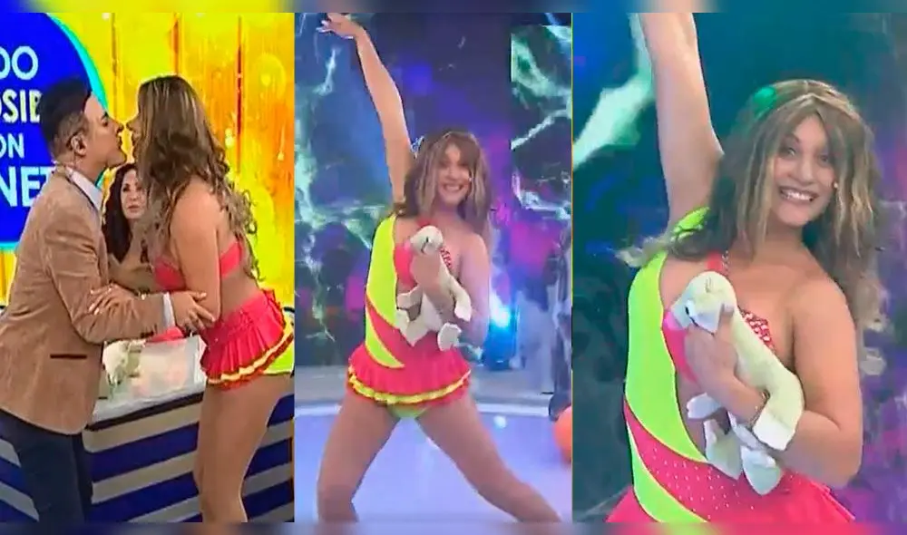 Karla Tarazona se disfraza de la “Chabelita” Karla Tarazona se disfraza de la “Chabelita”